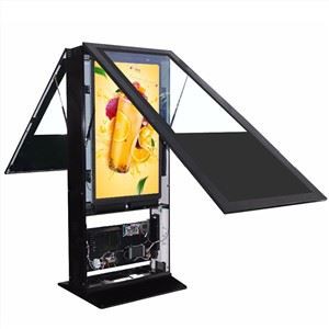 کیوسک ال سی دی دو طرفه صفحه نمایش دیجیتال در فضای باز