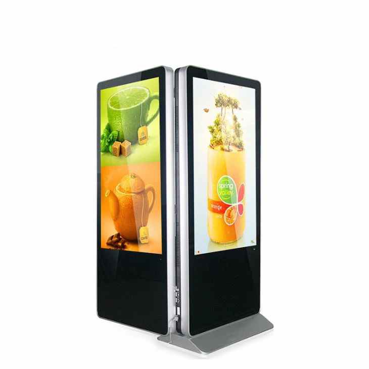 55Inch Double Side Digital Signage Kiosk For Information Inquiry/Way Finding Guide Touch Kiosks With Dual Screen