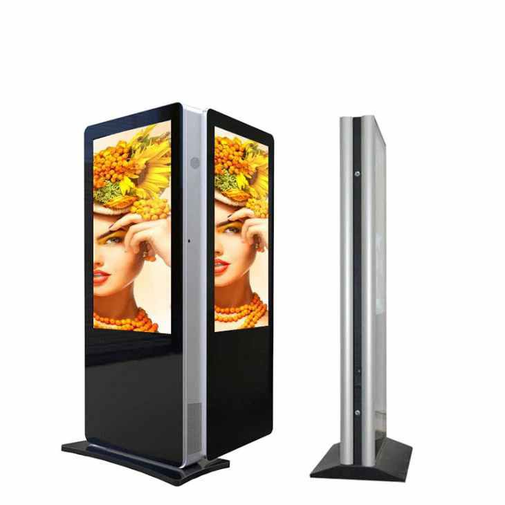 55Inch Double Side Digital Signage Kiosk For Information Inquiry/Way Finding Guide Touch Kiosks With Dual Screen